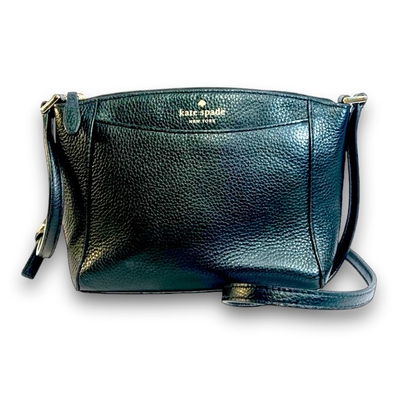 KATE SPADE Black Pebble Leather Crossbody or Shoulder Bag - Picture 3 of 12